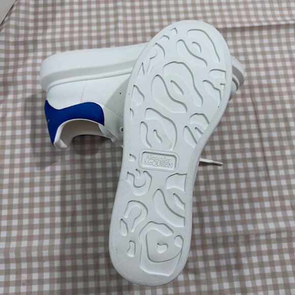 Alexander Mcqueen White And Blue Men's Sneakers - Picture 7 of 8